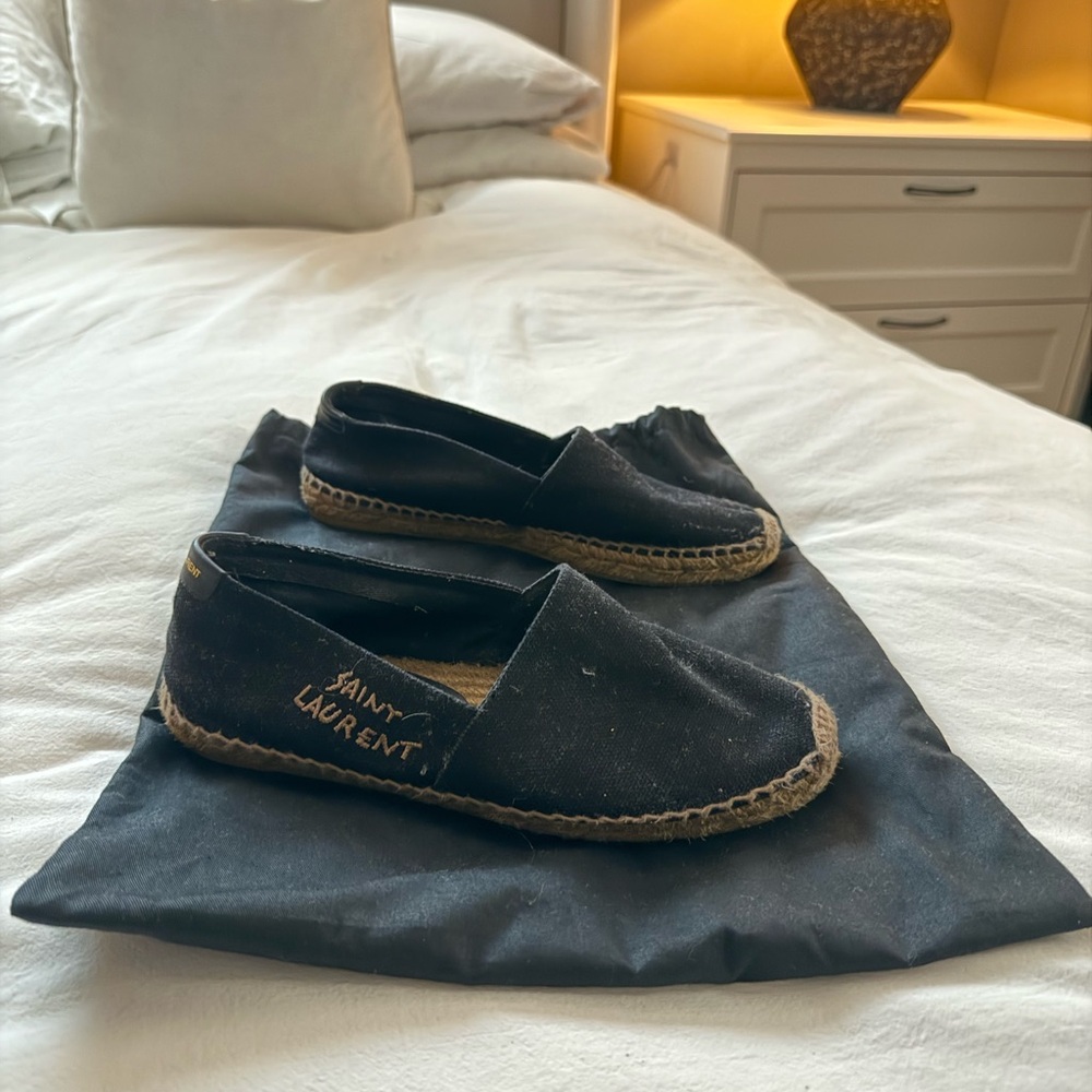 Saint Laurent Black Espadrilles